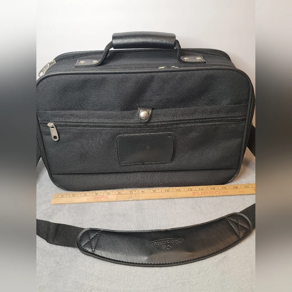 Samsonite Black Travel Tote Carry-On Bag Overnight Business Briefcase 17